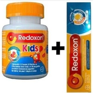 Redoxon Üçlü Etki 15 Efervesan Tablet + Kids 60 Tablet