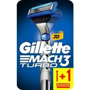 Gillette Mach 3 Turbo Tıraş Bıçağı ve Yedeği