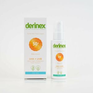 Derinex Güneş Koruyucu Yüz Kremi Spf 50+ Lekeli Ciltler 50ml