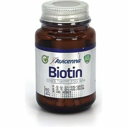 SKT:05/2024 Avicenna Biotin 200mg 60 Tablet