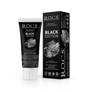 Rocs Black Edition Kömürle Beyazlatıcı Diş Macunu 