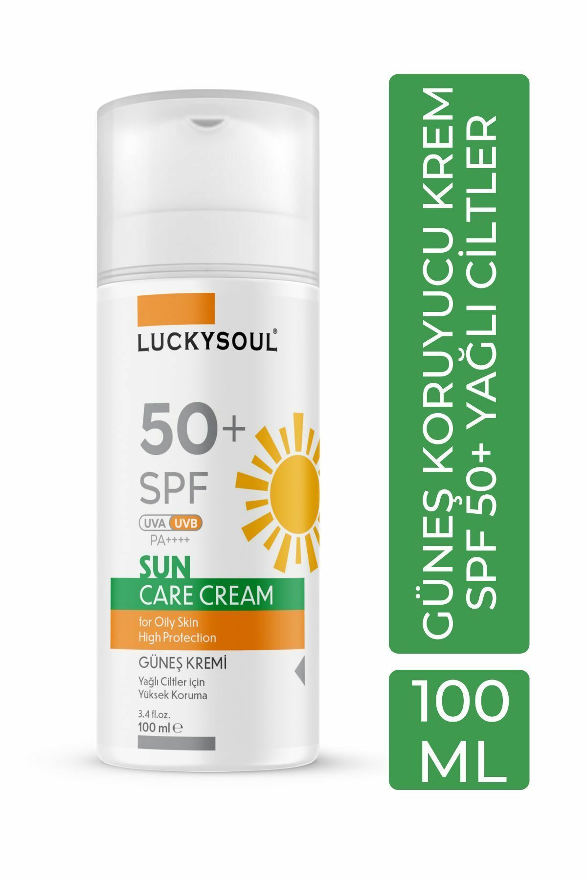 Luckysoul Yağlı Ciltler Güneş Kremi SPF50+ 100 ml