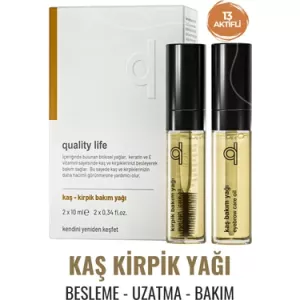 Quality Life Kaş Kirpik Serumu Kaş Kirpik Bakım Yağı Besleyici Uzatıcı 20 ml