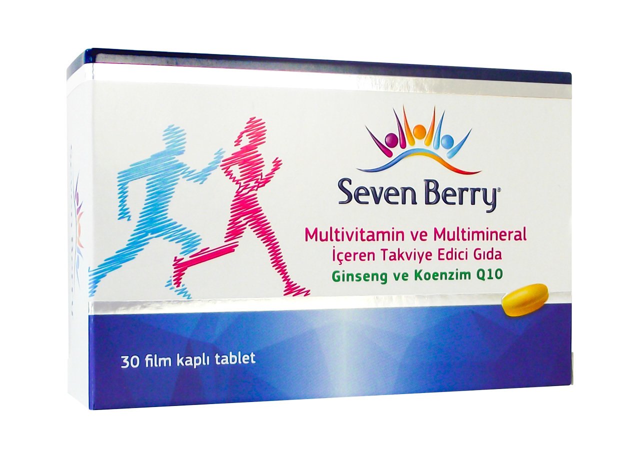 Seven Berry Multivitamin 30 Film Tablet ( Ginseng + Koenzim Q10 )