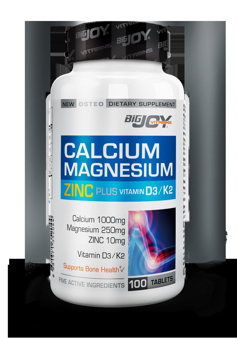 Bigjoy Vitamins-Calcium Magnesium Zinc Plus 100 Tb