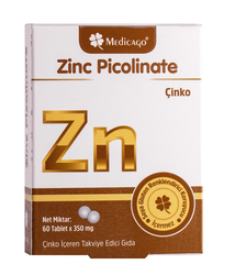 Medicago AFK Zinc Picolinate ZN Çinko 60 Tablet