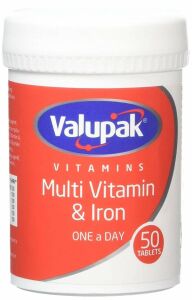 Valupak Multivitamin ve Demir 50 Tablet