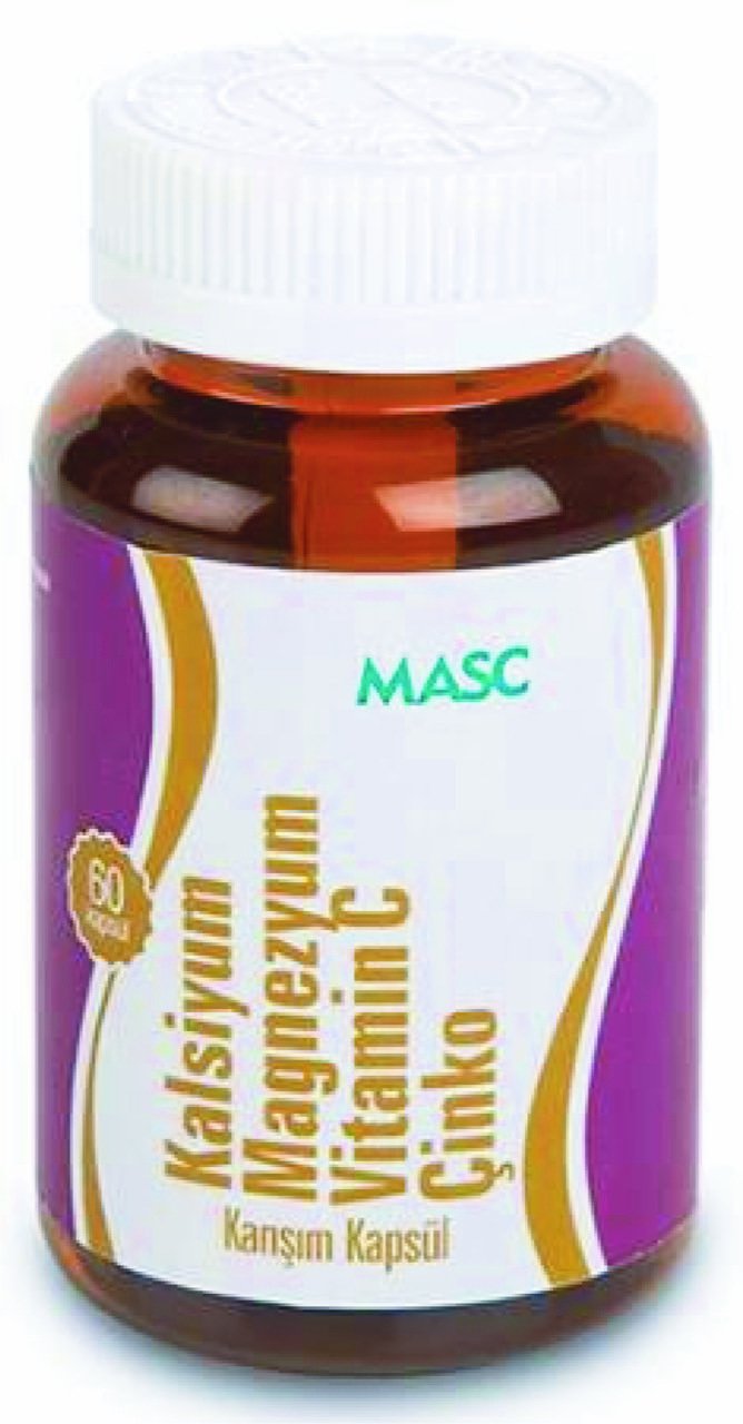Anti Masc Kalsiyum Magnezyum C Vitamini Çinko 60 Kapsül