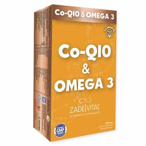 Zade Vital Coq10 Omega 3 + Sambucus Kofre Paket