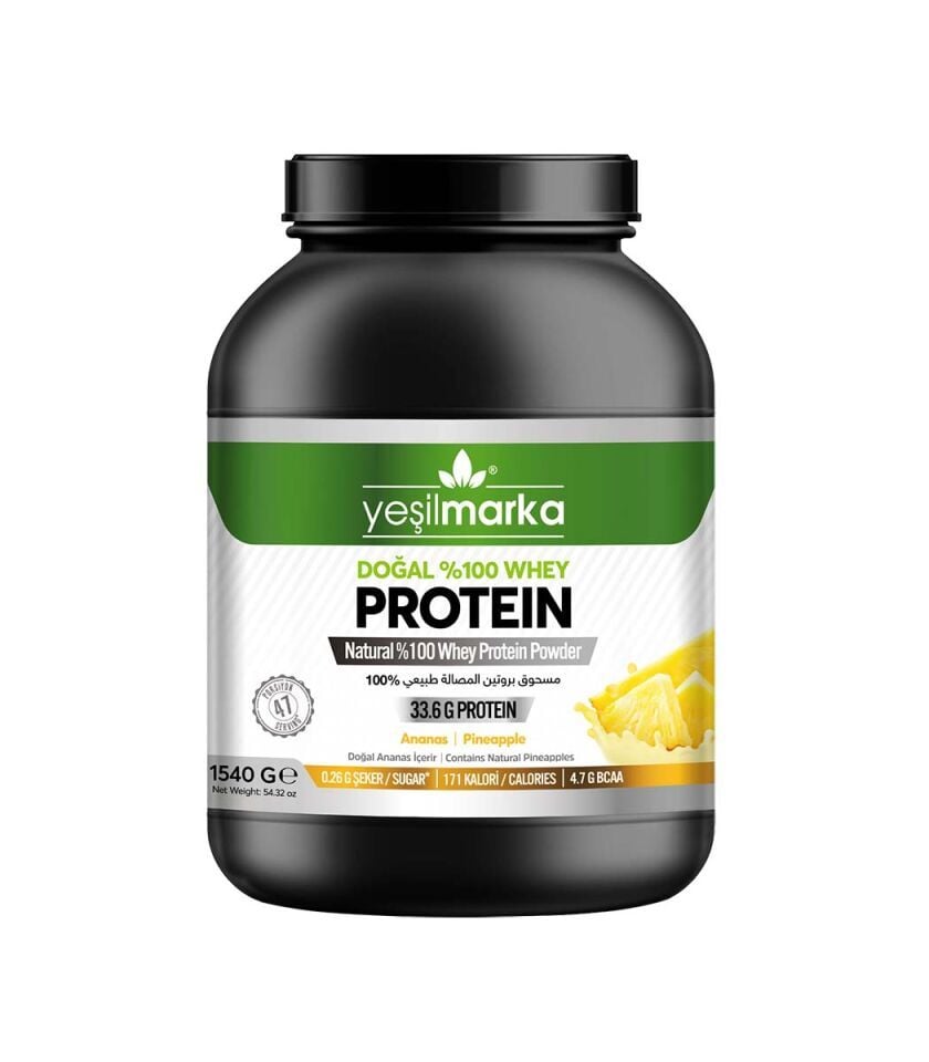 Yeşilmarka Doğal Whey Protein Tozu 1540 gr Ananas