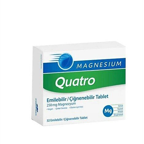 Magnesium Quatro 32 Çiğnenebilir Tablet