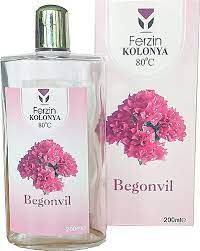 Ferzin Begonvil Cam Şişe Kolonya 80 Derece 200 ml