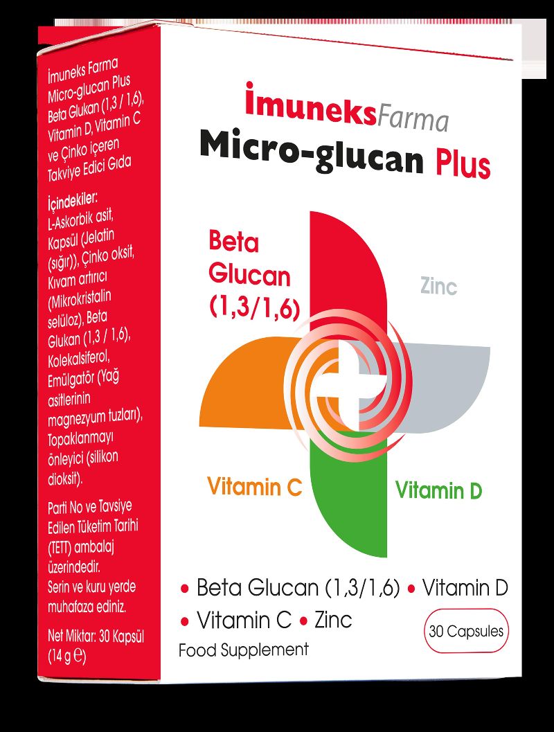 İmuneks Micro-Glucan Plus 30 Kapsül