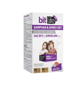 Bit Life Sprey 50 ml + Bit Life Şampuan 50 ml + Metal Tarak Hediyeli