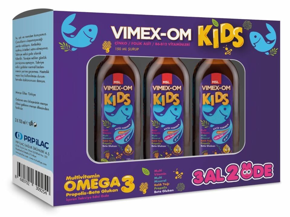Vimex-Om Kids Şurup 150ml 3 Al 2 Öde
