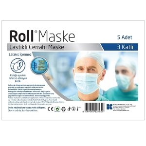 Roll Maske 3 Katlı 5 Lı