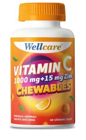 Wellcare Vitamin C 1000Mg + Çinko 15 mg 60 Tablet