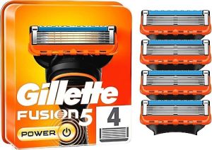 Gillette Fusion 5 Power Pilli Tıraş Makinesi + Fusion 5 Power 4 Adet Tıraş Bıçakları