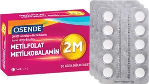 Osende 2M ODT Metilfolat & Metilkobalamin 30 Tablet - İkincisi %50 İndirimli