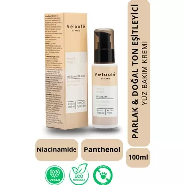 Veloute De Paris Parlak & Doğal Ton Eşitleyici BB Yüz Bakım Kremi 100 ml