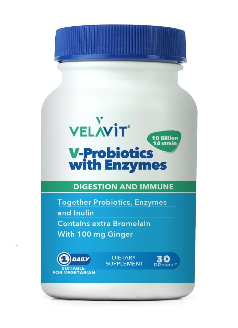 Velavit V Probiotics With Enzymes 30 Kapsül