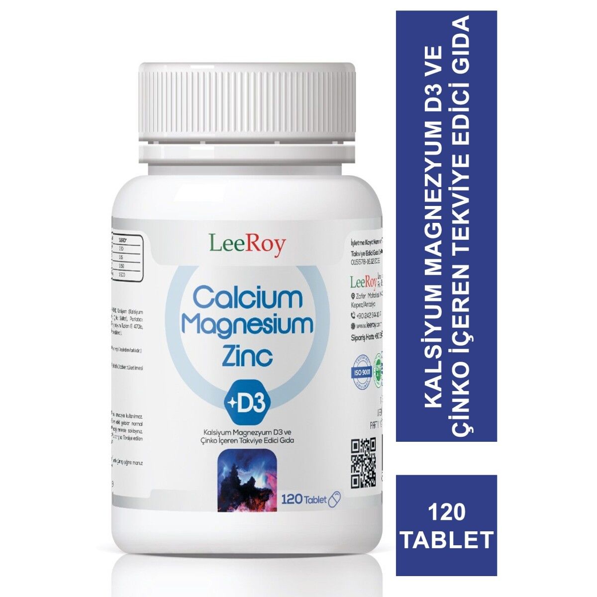 Leeroy Calcium Magnesium Zinc 120 Tablet