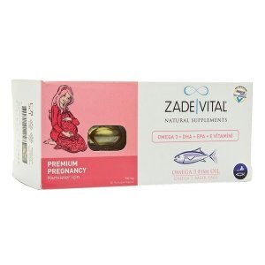 Zade Vital Premium Pregnancy Hamileler İçin Balık Yağı Omega 3 60 Kapsül
