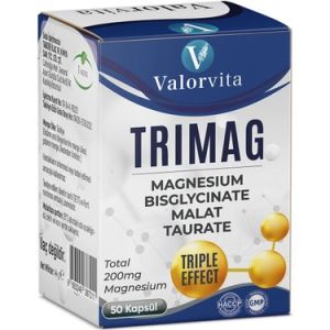 Valorvita Trimag Magnezyum 50 Kapsül