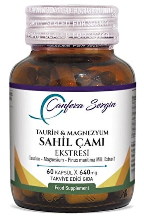 Canfeza Sezgin Sahil Çamı Ekstresi Taurin Magnezyum 60 Kapsül