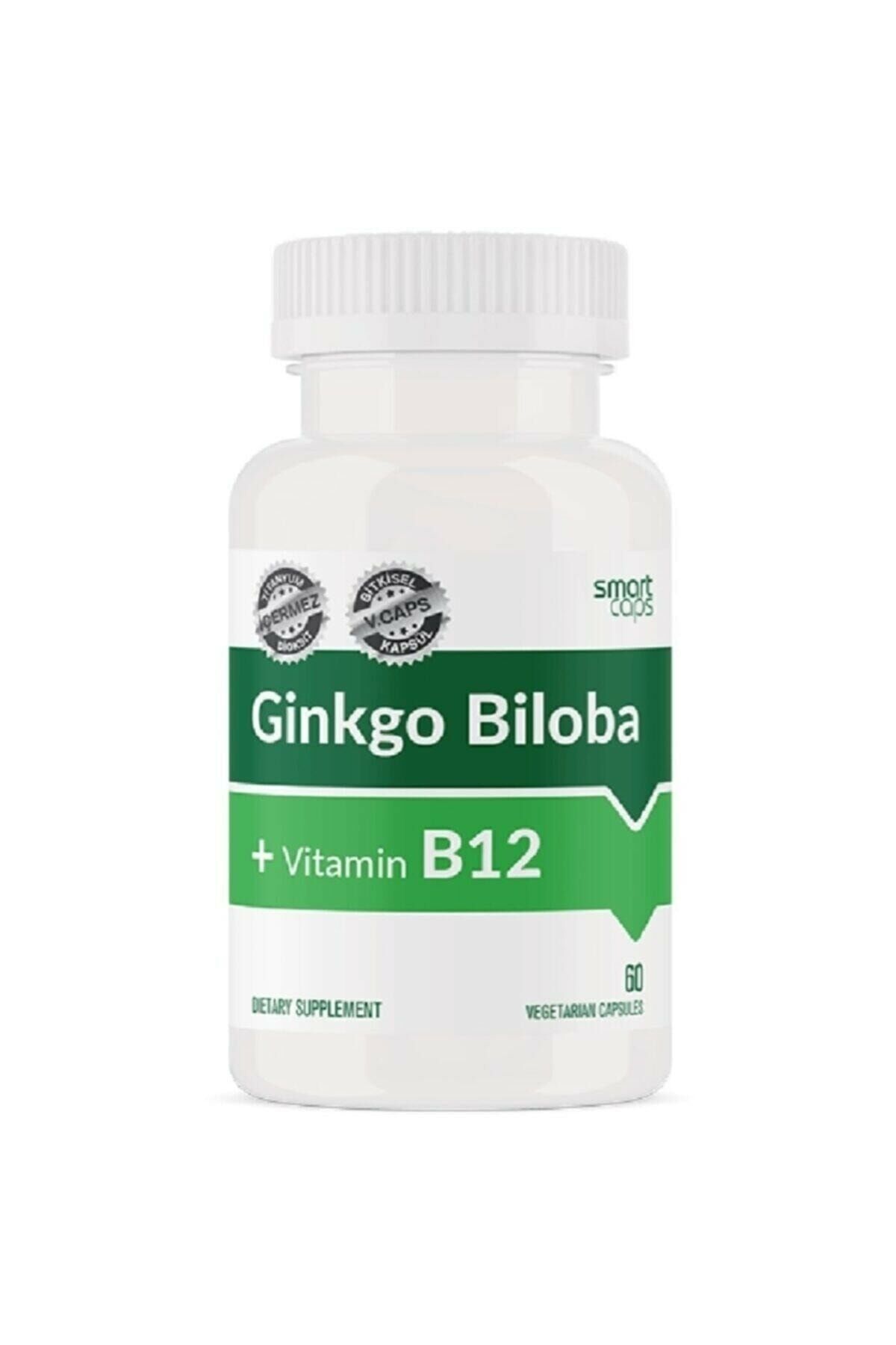 Smart Caps Ginkgo Biloba Vitamin B12 60 Bitkisel Kapsül