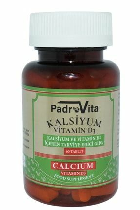 Padrovita Kalsiyum Calcium Citrat ve Vitamin D3 60 Tablet