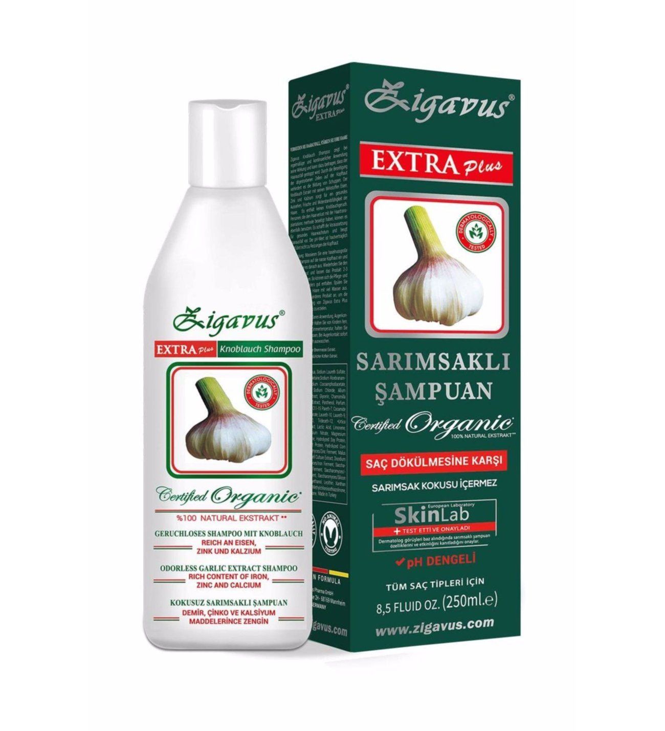 Zigavus Extra Plus Sarımsaklı Şampuan 250 ml