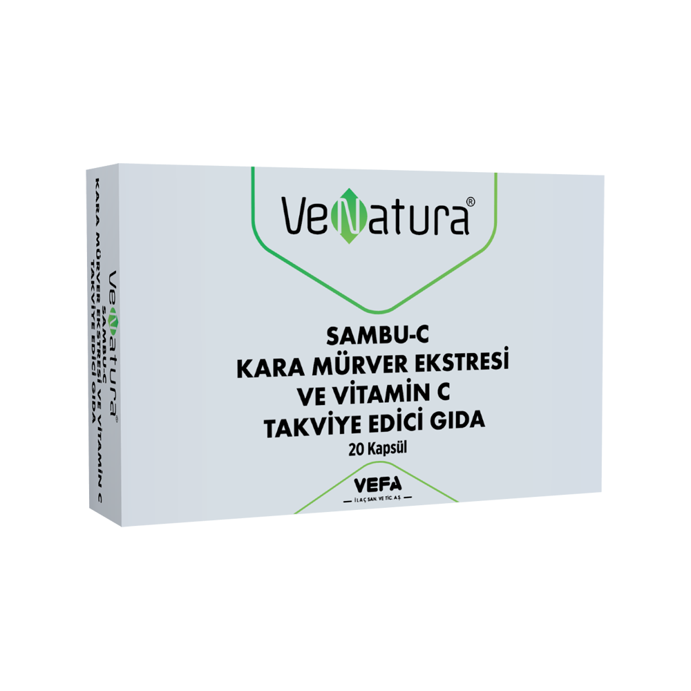 VeNatura SAMBU-C Kara Mürver Ekstresi ve Vitamin C 20 Kapsül