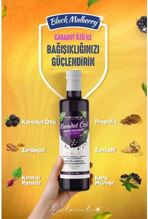 Farmanow Karadut Özü Zencefil Zerdeçal Propolis Karamürver 480 gr