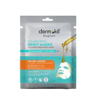 Dermokil Kil ve Yüz Maskesi Kolajen Serum Kağıt 15 ml