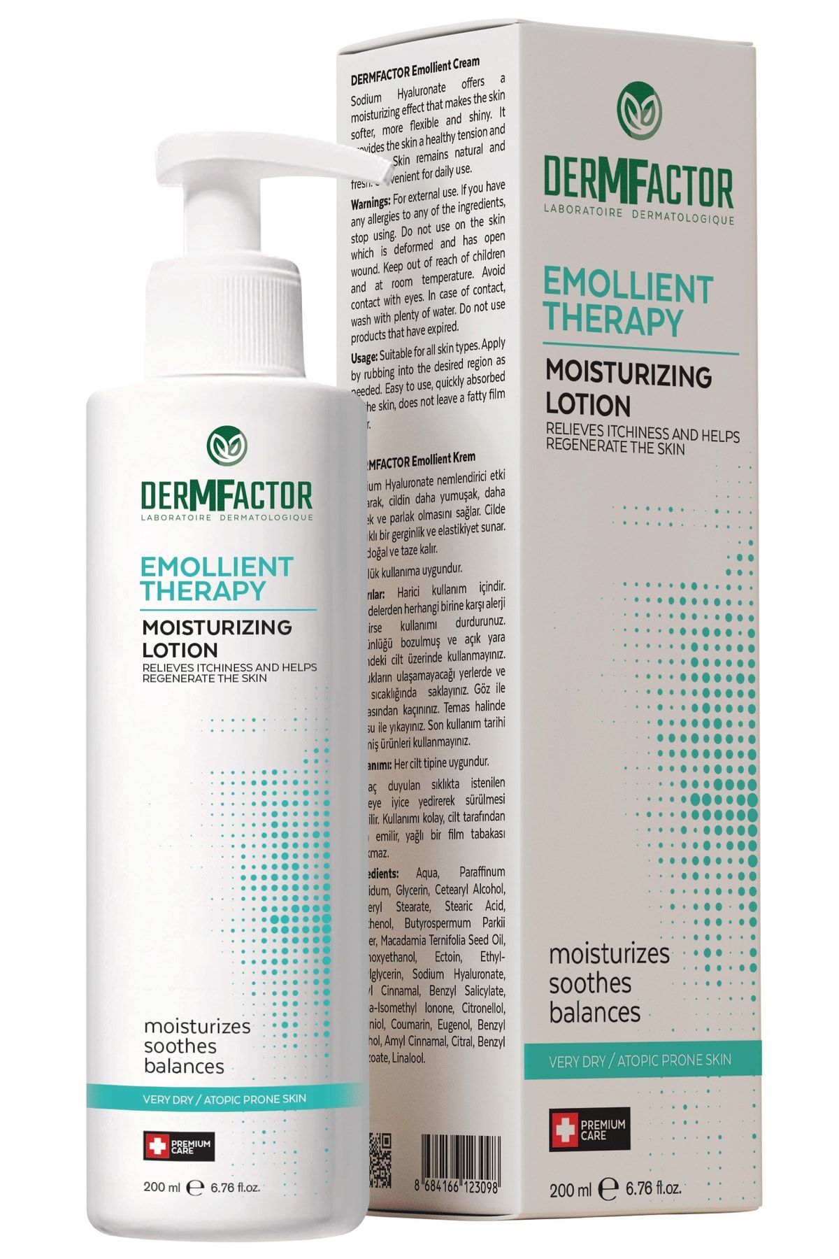 Dermfactor Emollient Therapy Moisturizing Lotion 200 ml