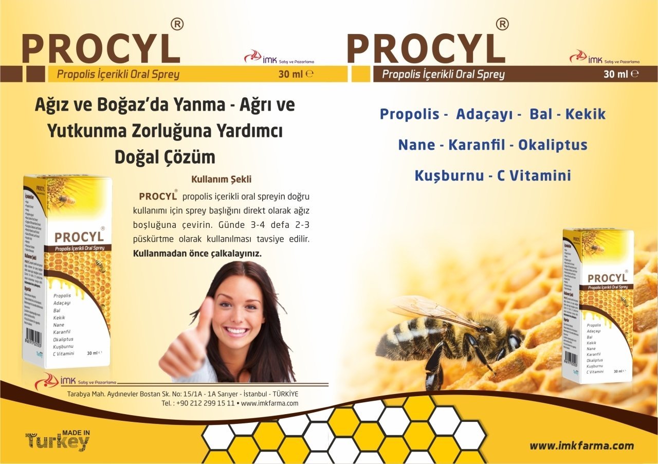 Procyl Propolis İçerikli Oral Sprey 30ml