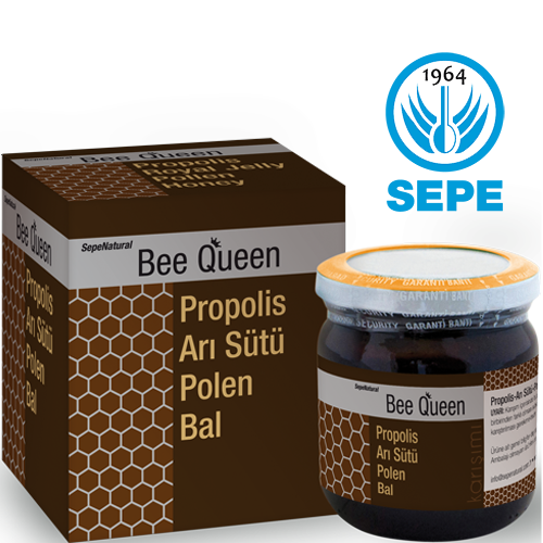 Bee Queen Propolis Extract Arı Sütü Polen Bal Karışım 230 gr