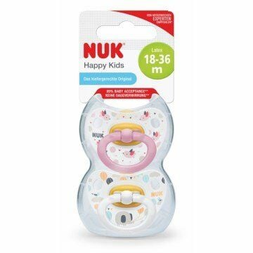 Nuk Happy Kids Kauçuk Emzik 18-36 Ay 2'li