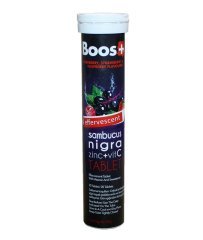 Boos+ Sambucus Nigra Zinc + Vit C 20 Efervesan Tablet