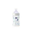 Chicco Wellbeing Silikon Cam Biberon 150 ml - Mavi