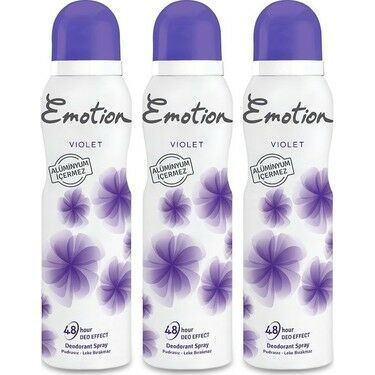 Emotion Violet Kadın Deodorant 150 ml - 3 Adet