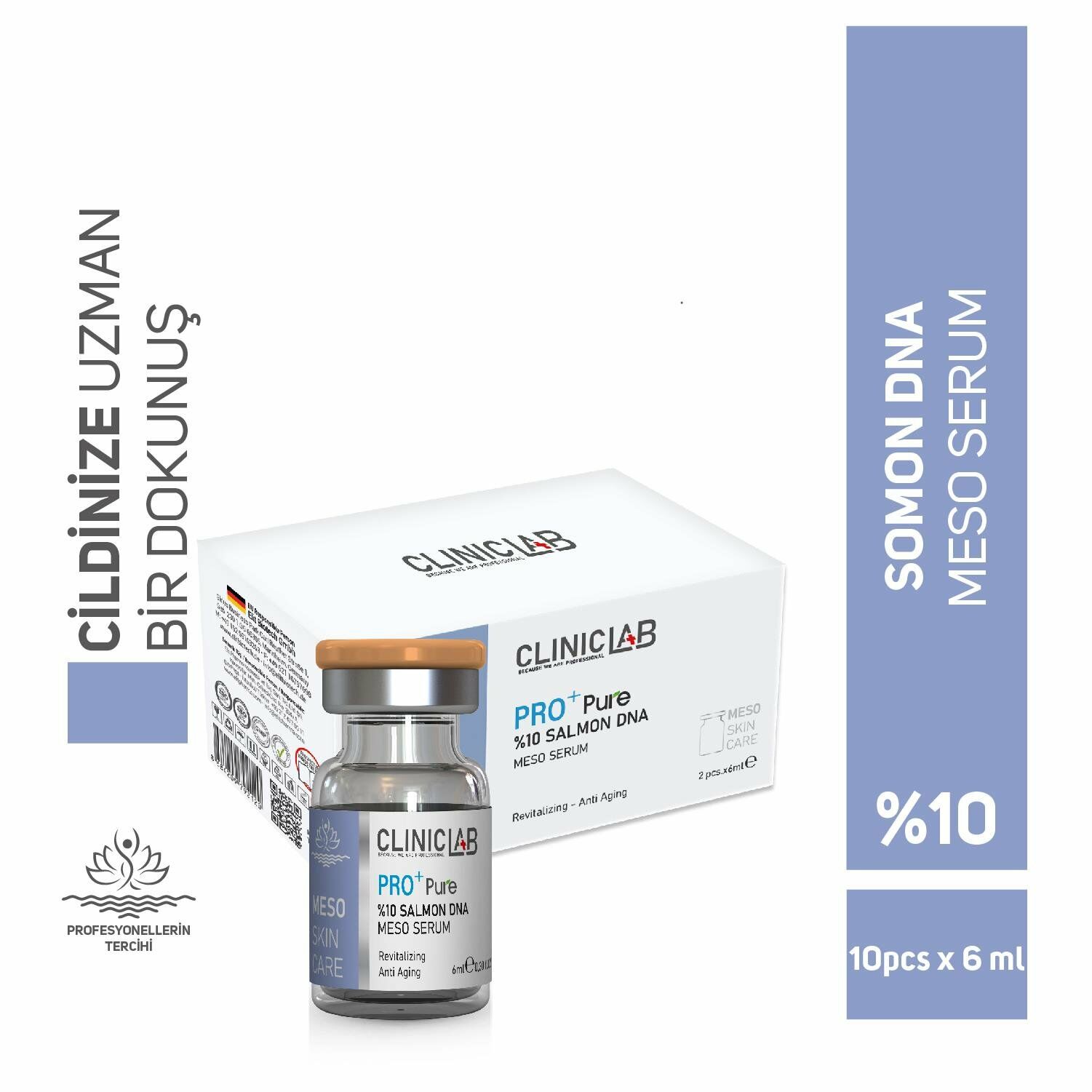 ClinicLab Pro+ Pure %10 Salmon Dna Meso Serum 6 ml 2'li