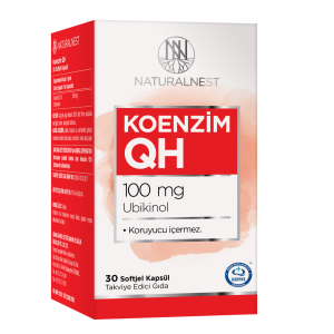 Natural Nest Coqh Koenzim Qh (Ubiquinol) İçeren Takviye Edici Gıda 30 Softjel Kapsül