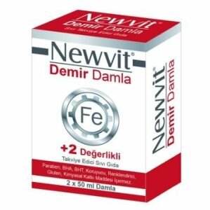 SKT:07/2023 Newvit Demir Damla 2 x 50ml Damla