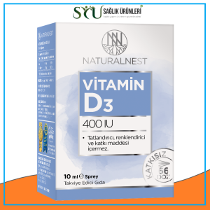 Natural Nest Vitamin D3 400 İu 10 Ml Sprey İçeren Takviye Edici Gıda