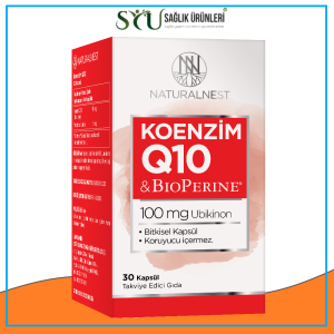 Natural Nest Koenzim Q10 Kapsül Takviye Edici Gıda 30 Kapsül