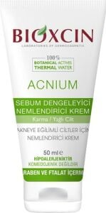 Bioxcin Acnium Sebum Dengeleyici Nemlendirici Krem 50 ml