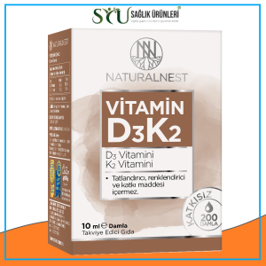 Natural Nest Vitamin D3 K2 Damla 10 Ml Takviye Edici Gıda