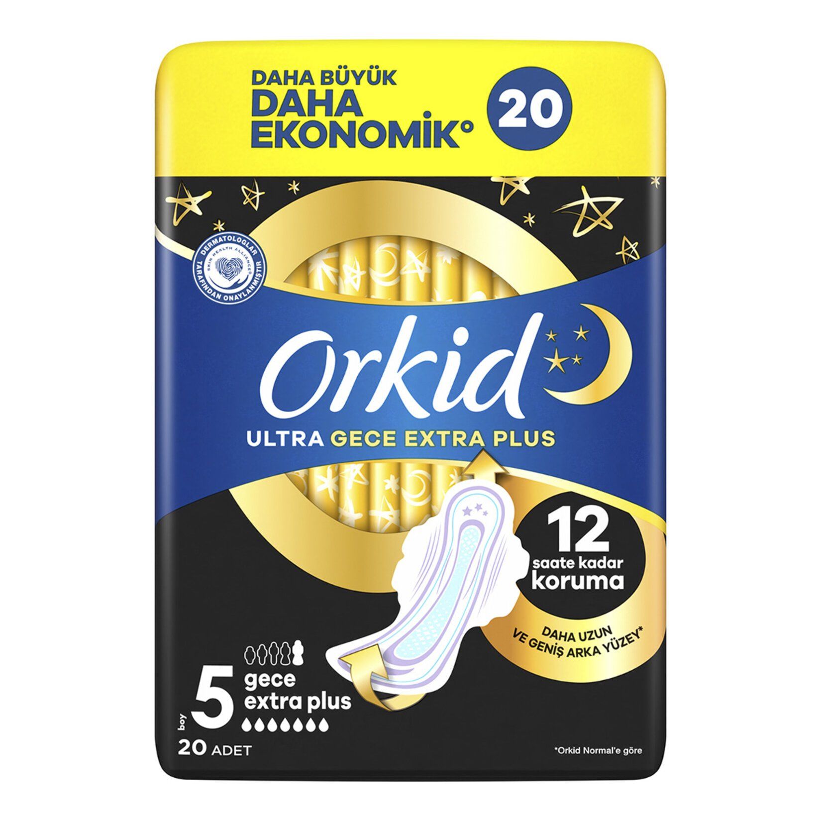 Orkid Ultra Ekonomik Paket Gece Extra Plus 20'li